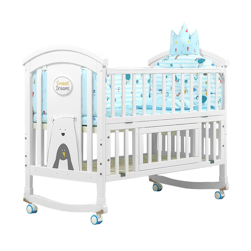 New Swing Baby Cribs Free Sample Baby Furniture Kids Cot Bed
