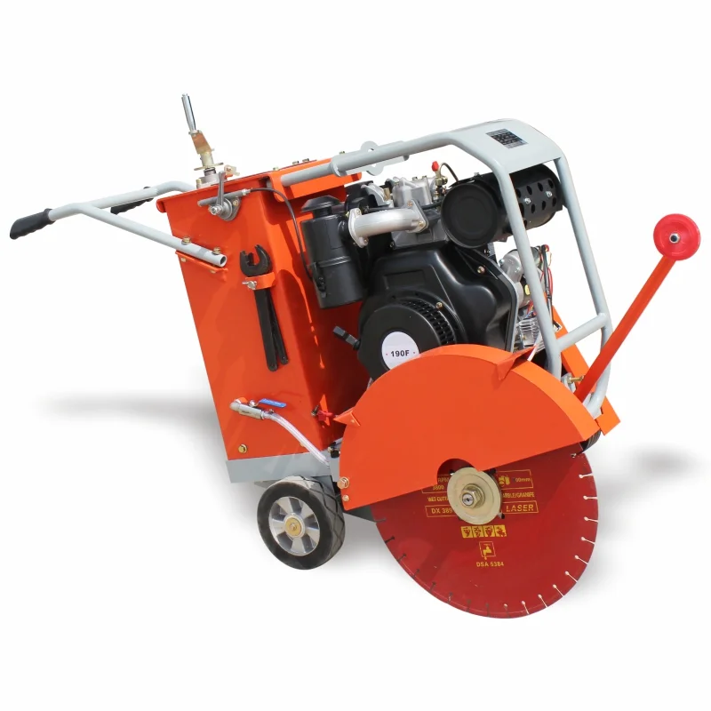 180mm depth asphalt road concrete cutter saw machine gasoline road cutting diesel engine concrete cutter