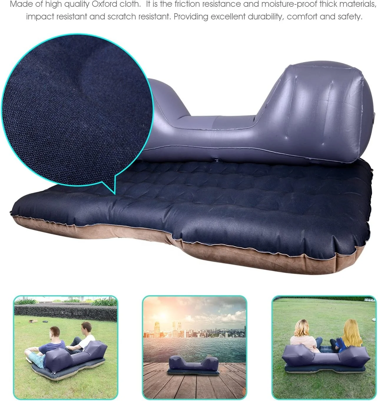 NPOT Car Air Mattress Backseat Inflatable Car Mattress Portable Travel Camping Mattress Sleep Bed for Truck Road Trip