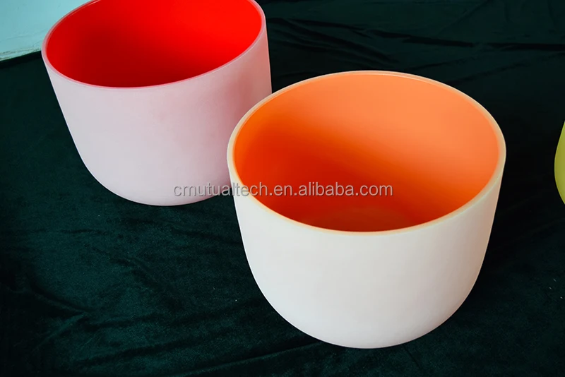 Бесплатная чакра из мальлета Набор цветных Поющая чаши 432 Гц градиентные цвета 7 шт. из 6-12 дюймов хрустальные поющие чаши f