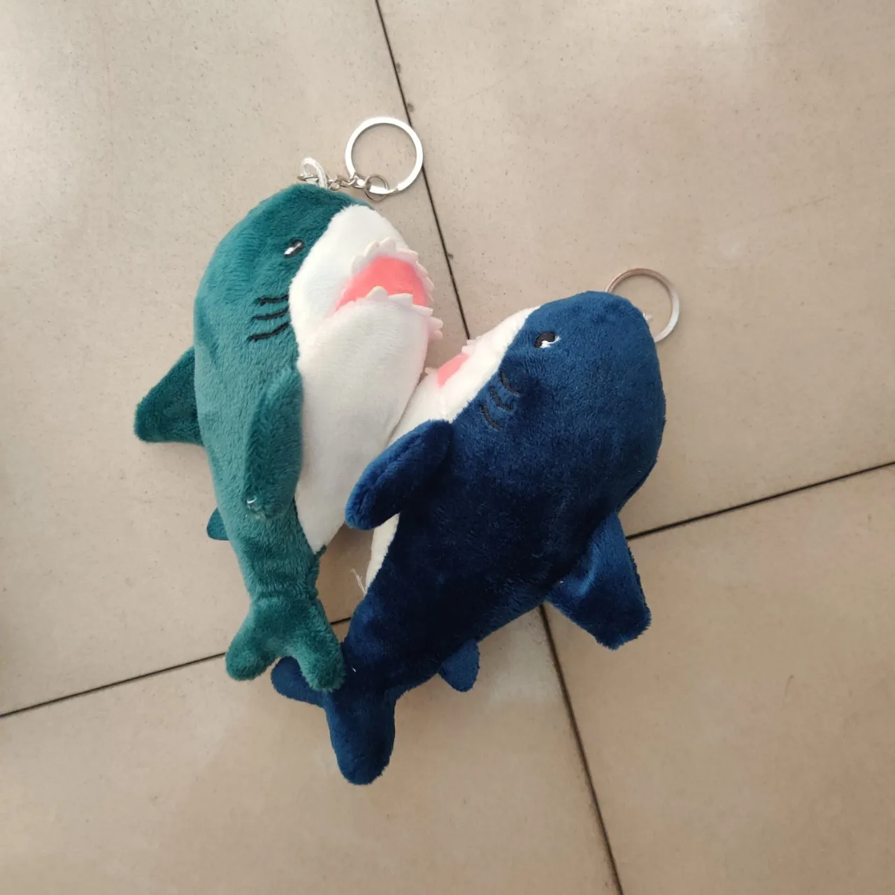 Shark Plush Toy Doll Pendant Key chain Doll Doll shark soft toy blue shark animal