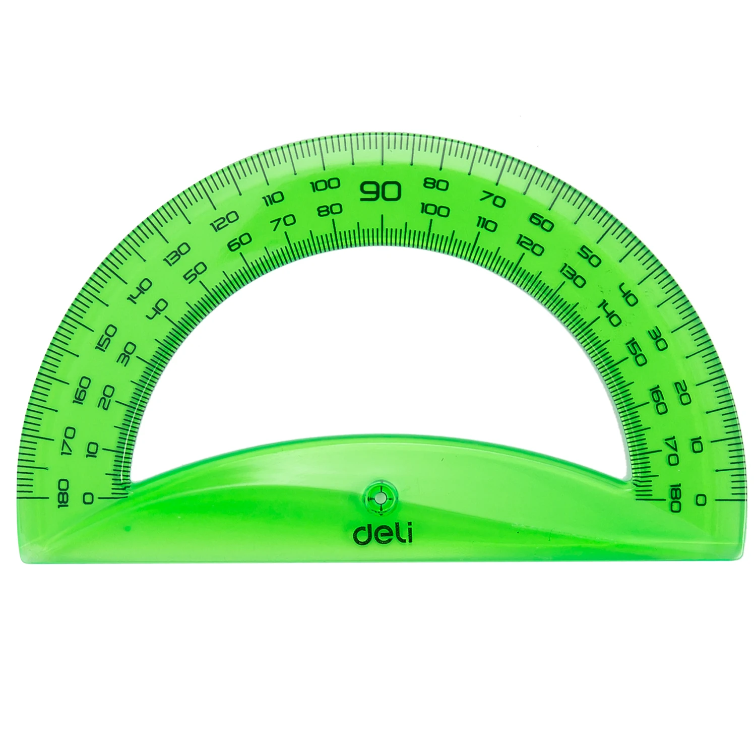 Reliable EG00402 Transparent color plastic four-piece ruler triangular ruler 20cm ruler protractor student drawing exam triangle