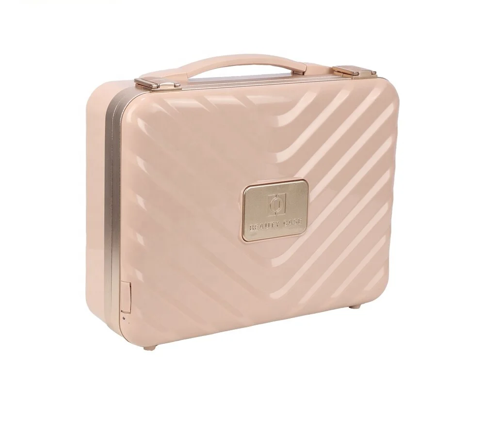 Vanity box portable with light and mirror intelligent 12-inch tempered mirror small large-capacity cosmetic bag