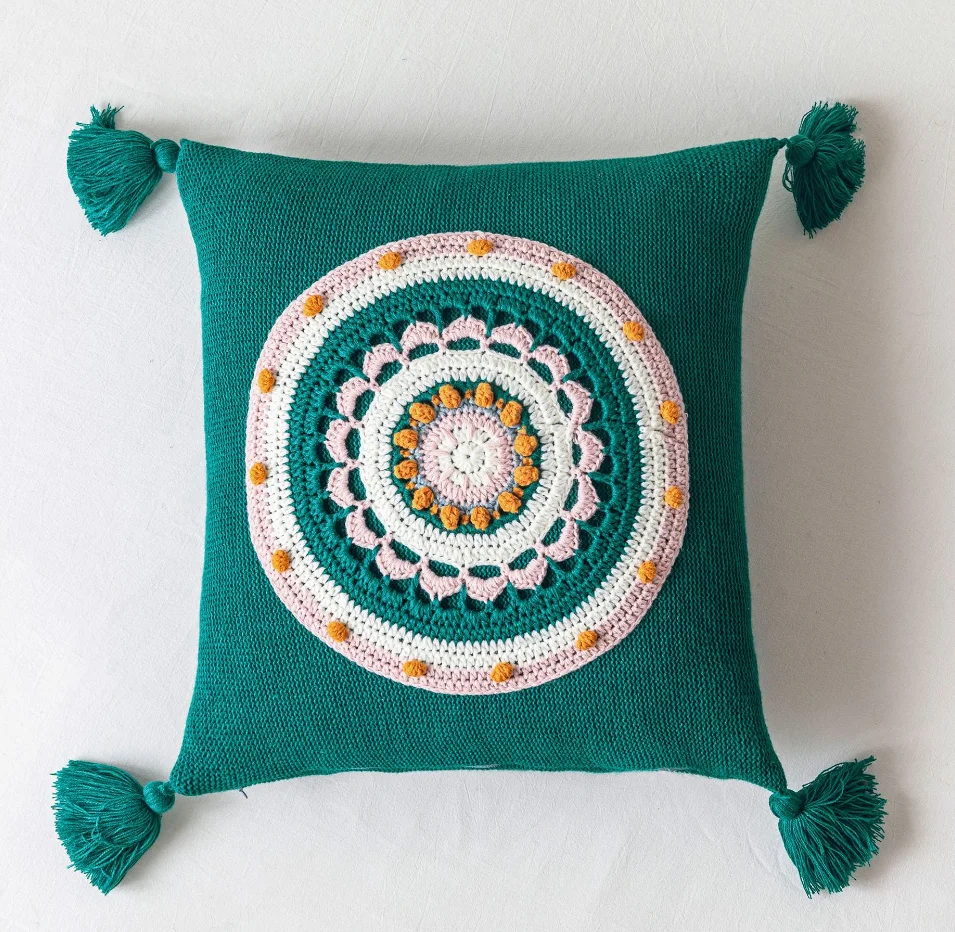 Daisy Flower Floor Pillow For Home Decorative Seating Cushion Velvet Plush Stuffed Toy For a Reading  Bed Room or Watching TV