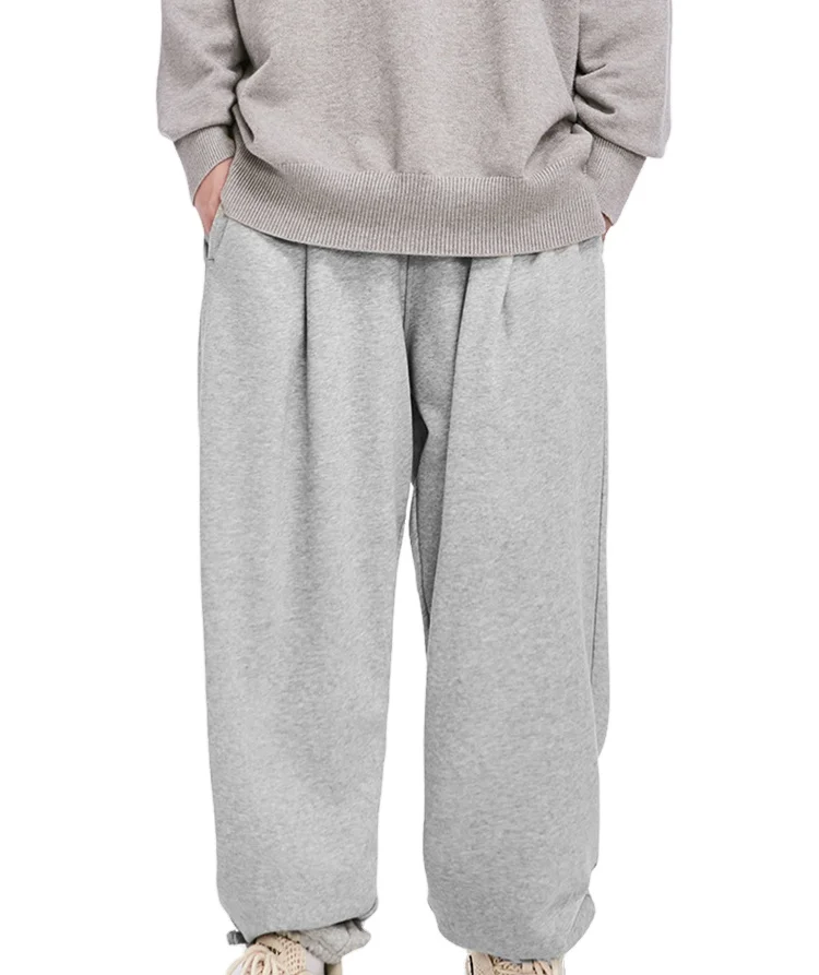 
 Wholesale high quality 100%organic cotton solid color blank custom logo breathable organic cotton trousers  