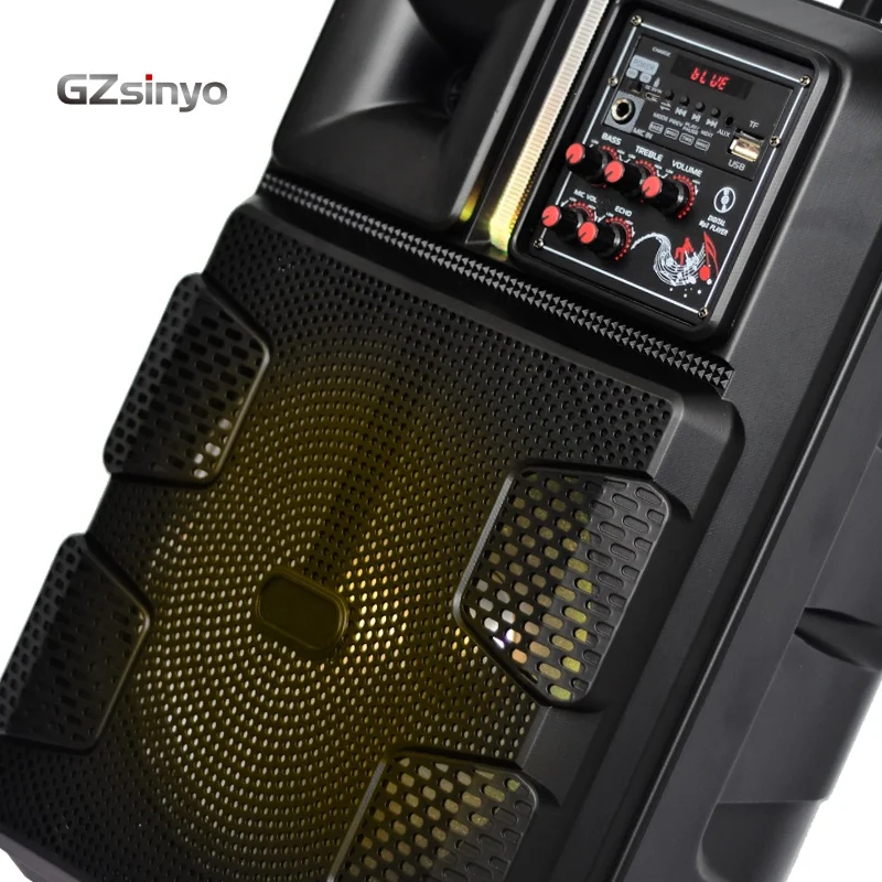 Manufacturer 12inch exclusive audio system fashion sound portable party dj wireless trolley speaker