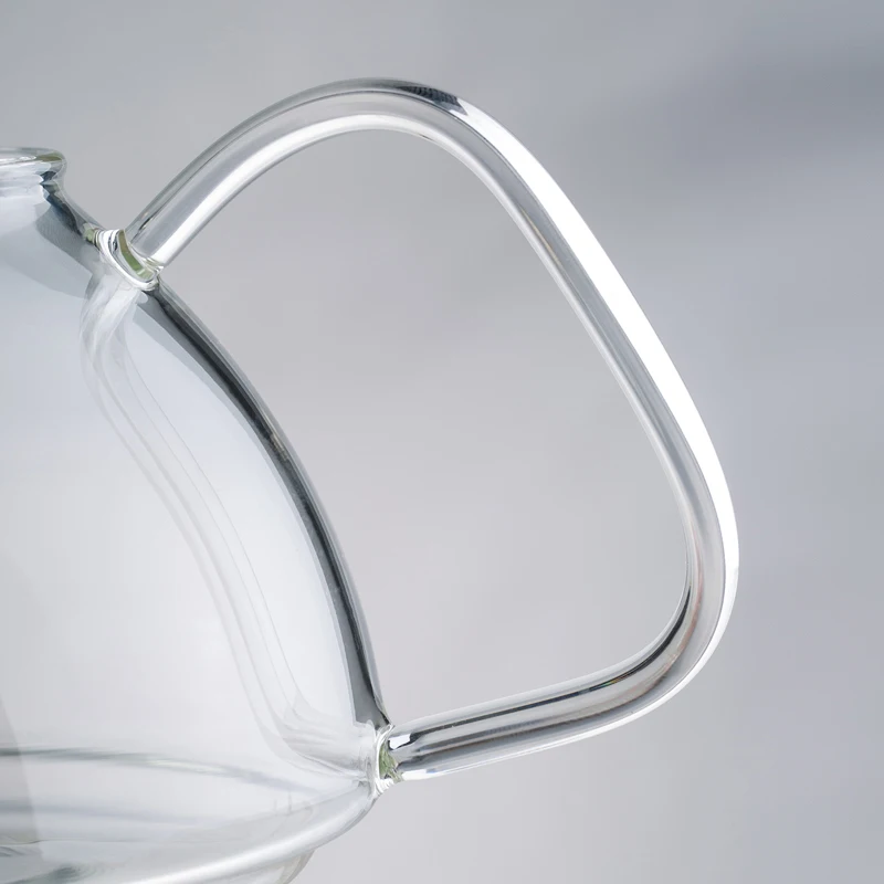 Hot sale Samadoyo glass teapot with bamboo lid for loose leaf and blooming tea