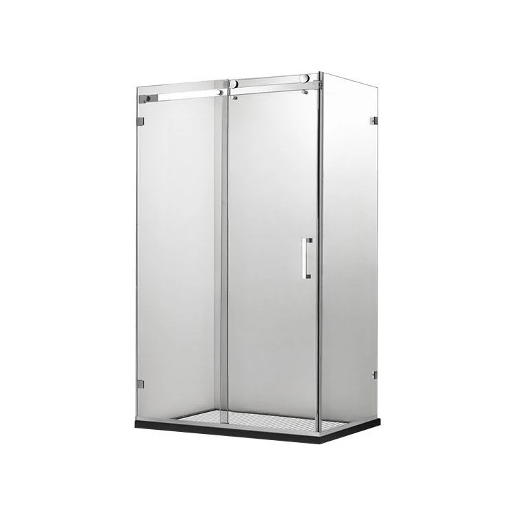 Hotel Modern  Frameless Tempered Glass Door Bathroom Corner Shower Cabin For Walk In Shower