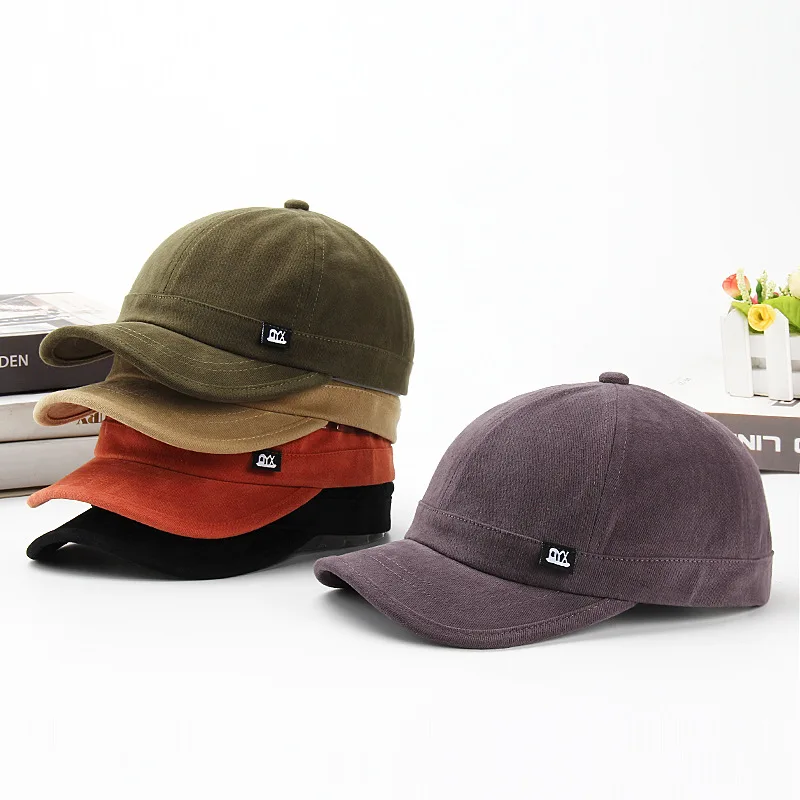 Custom Embroidered Logo on Cotton Soft Dad Hats for Men and Women in the Genre of Short Brim Baseball Caps