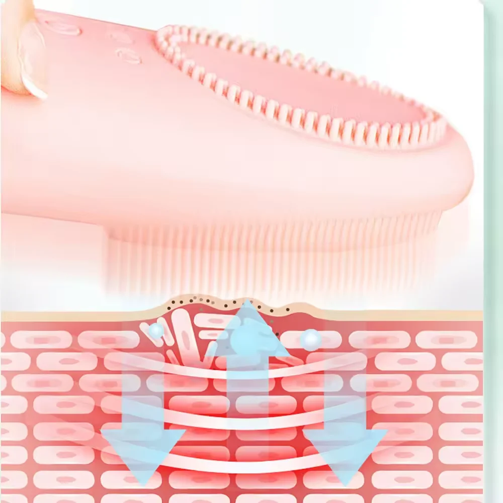 2024 Silicone Face Scrubber Brush Face Exfoliator Blackhead Acne Pore Wash Brush For Deep Cleaning Home use beauty equipment