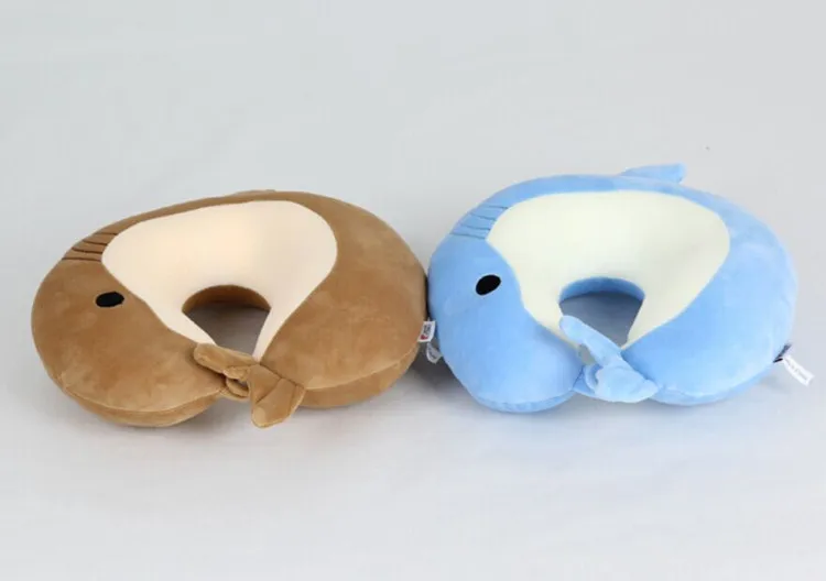 stock kids animal shaped bean travel neck pillows