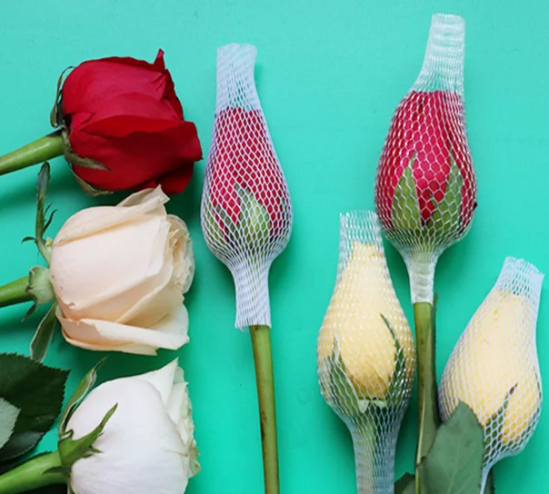 Stocked Extruded Plastic Sleeves for Flowers with Different Sizes