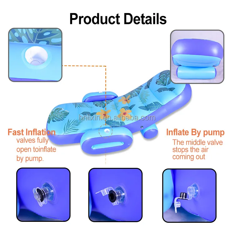 Factory Customization Beach inflatable lounge chair Inflatable Pool Float Swimming Pool water float Water Toys For Sale