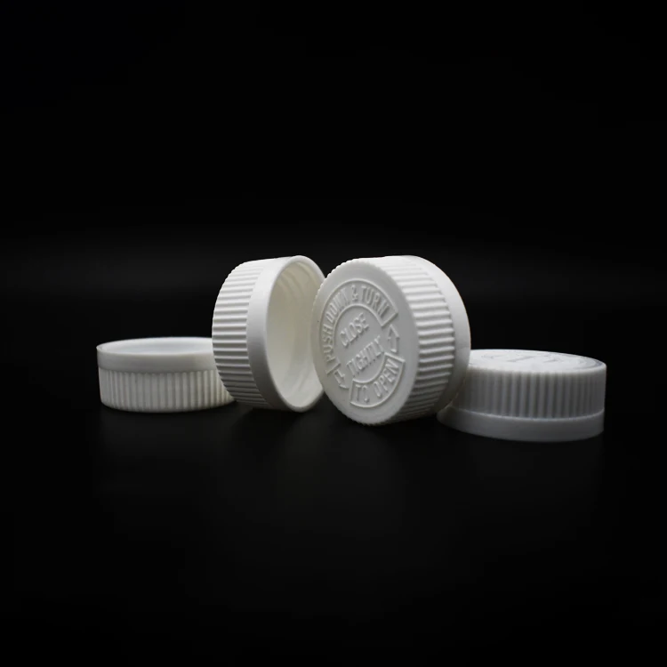 plastic bottle proof lid CRC 38mm child resistant cap