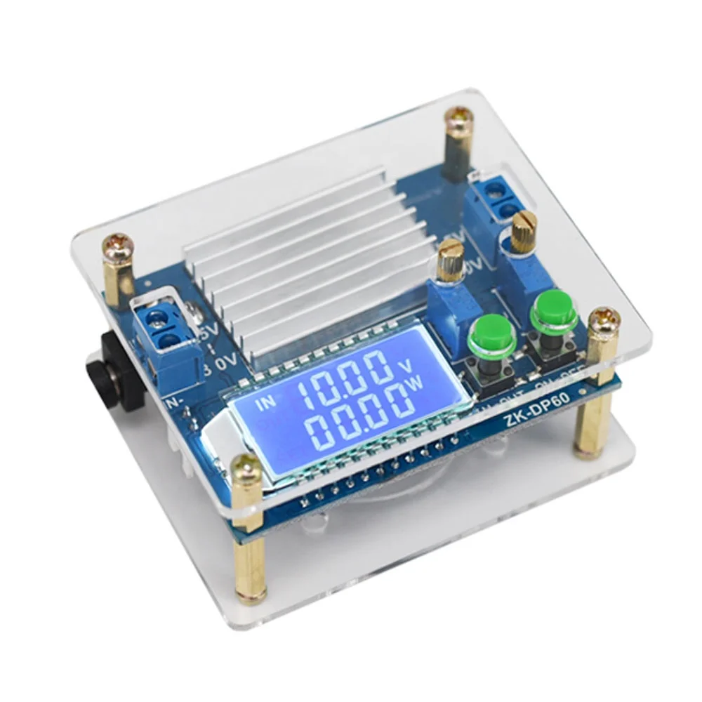 LCD Display DC 5.5-30V 12V to DC 0.5-30V 5V 24V Adjustable Constant Current Voltage Step UP Down Voltage Regulator with Shell