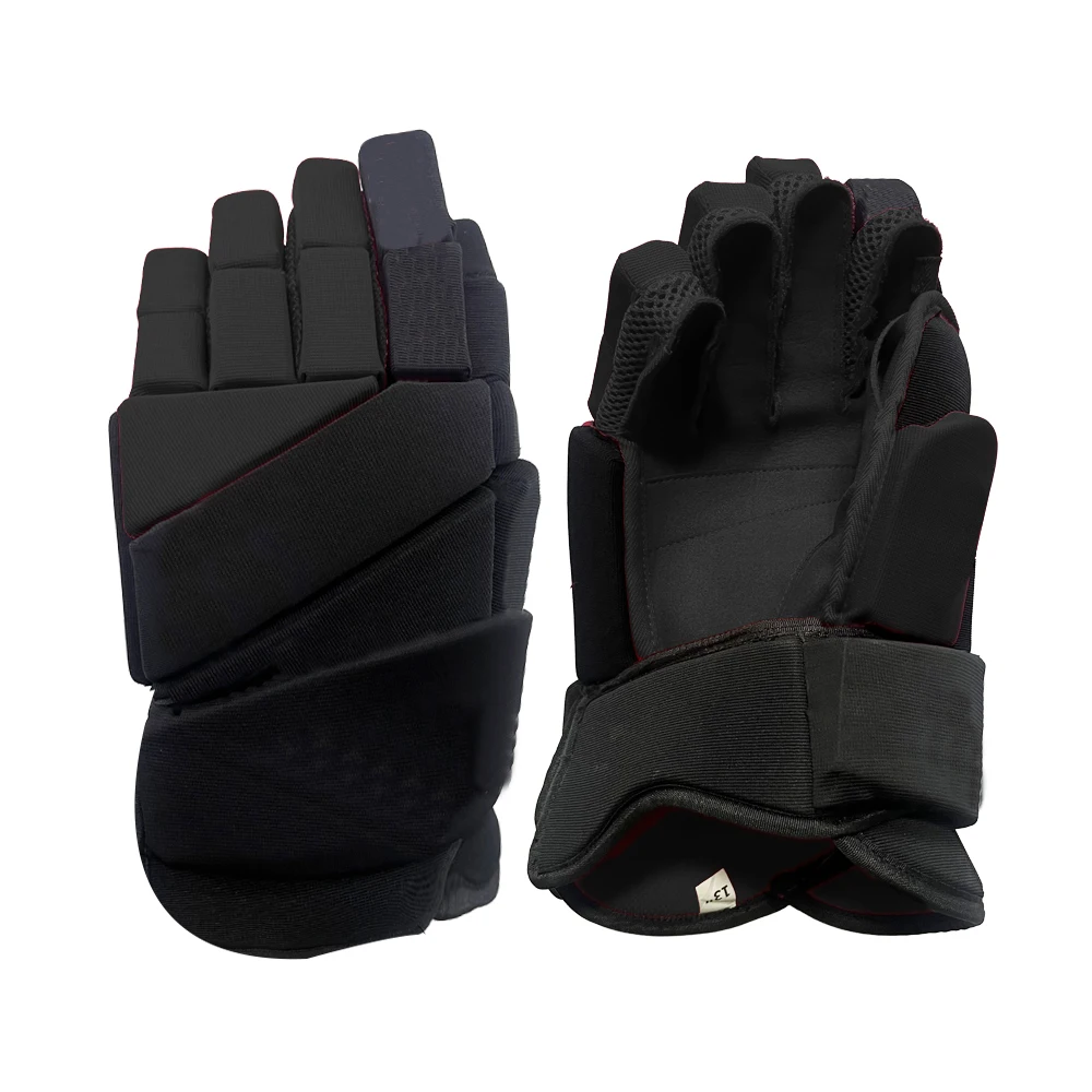 Hot Selling Breathable Premium Durable Team Sports Ice hockey Gloves Flexible Two Hand Universal Gloves