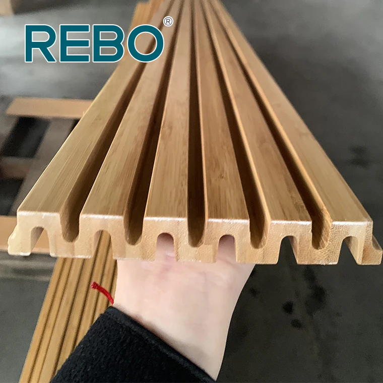 Popular design indoor decorative bamboo wooden wall ceiling panels