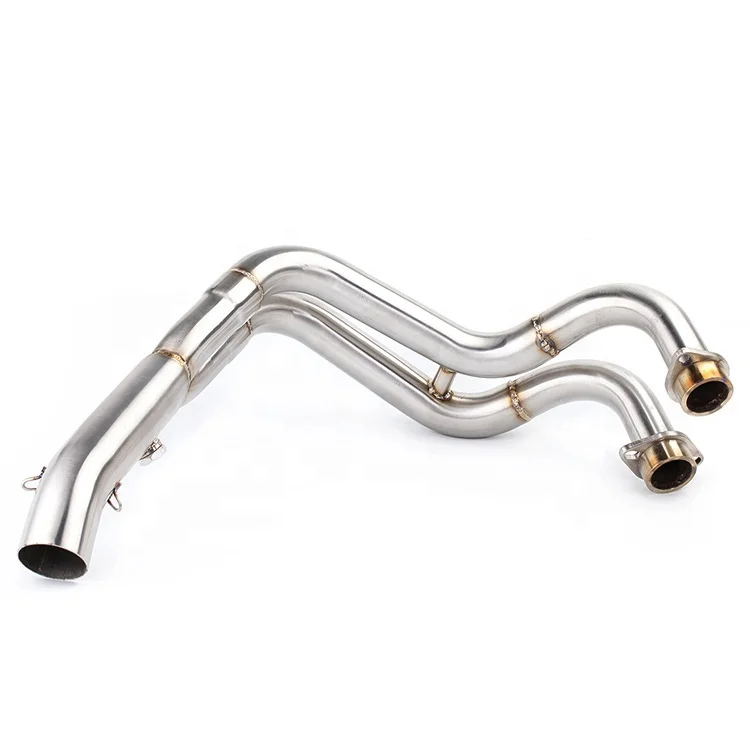 Выхлопная труба REALZION для мотоцикла, полностью выхлопная труба из нержавеющей стали, диаметр 51 мм, звеньевые трубы для YAMAHA MT07 FZ07