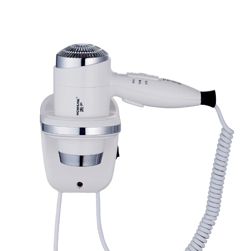 Best sellers ABS Plastic Hotel bathroom Wall-Mounted Hair Dryer 1600W 2021 hair dryer