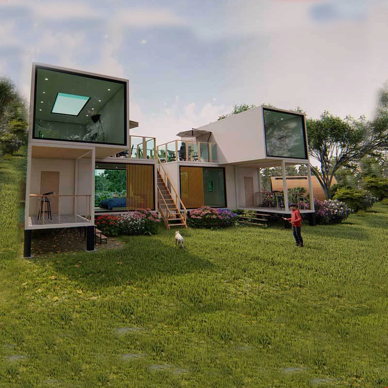 Mobile Container Prefab Houses Space Capsule Graphic Design Modern Apartment Container Houses Roof Tiles Plant 5 Years CBM