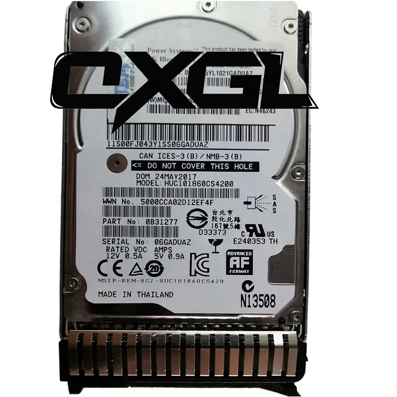 Оригинальный фактор Оптовая торговля, в наличии, ESF5 00E9959 600GB 10K RPM SAS SFF-3 жесткий диск HDD внутреннего предприятия серверный жесткий диск для IBM