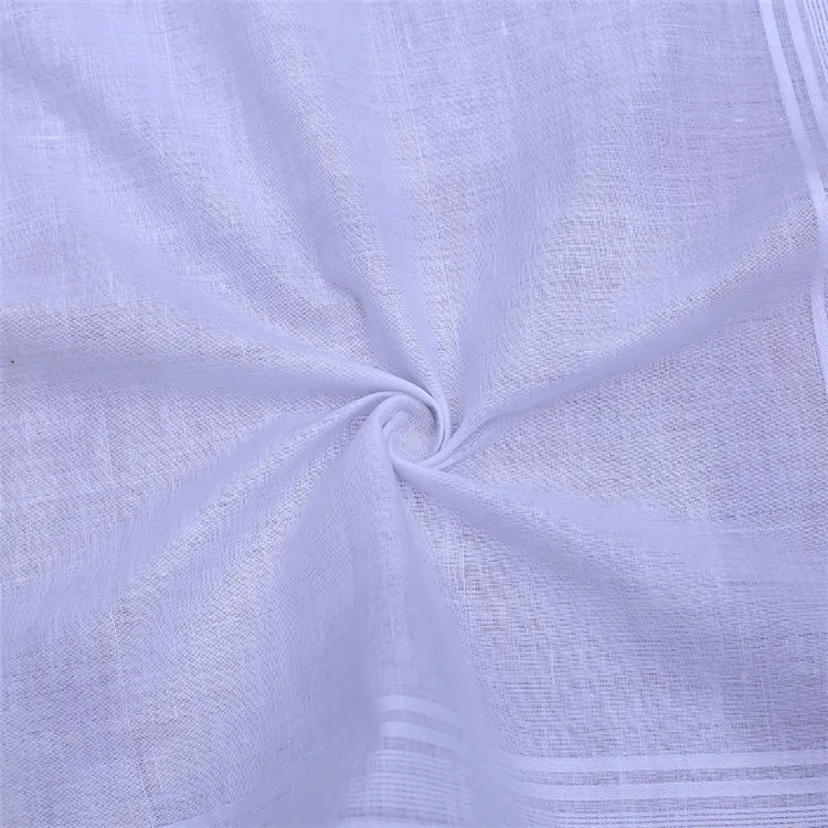 
Wholesale High Quality Cotton Pocket Square Mens Printed White Handkerchief 