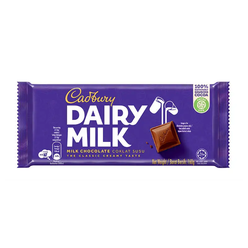 Preferred Wholesales Supplier Dairy Milk Chocolate Confectionery Black Forest 160g Chocolate Candy Malaysia Ready To Ship Stock