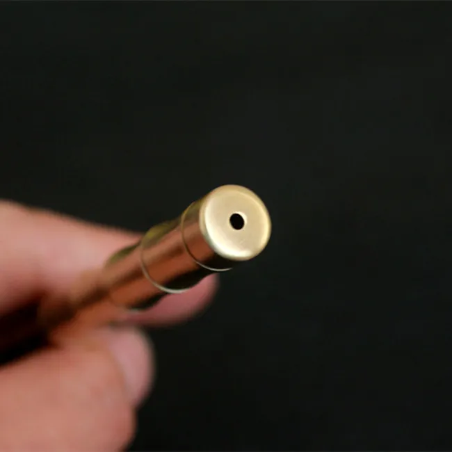 
Customized Brass Business EDC Signature Bamboo Joint Ball Pen 