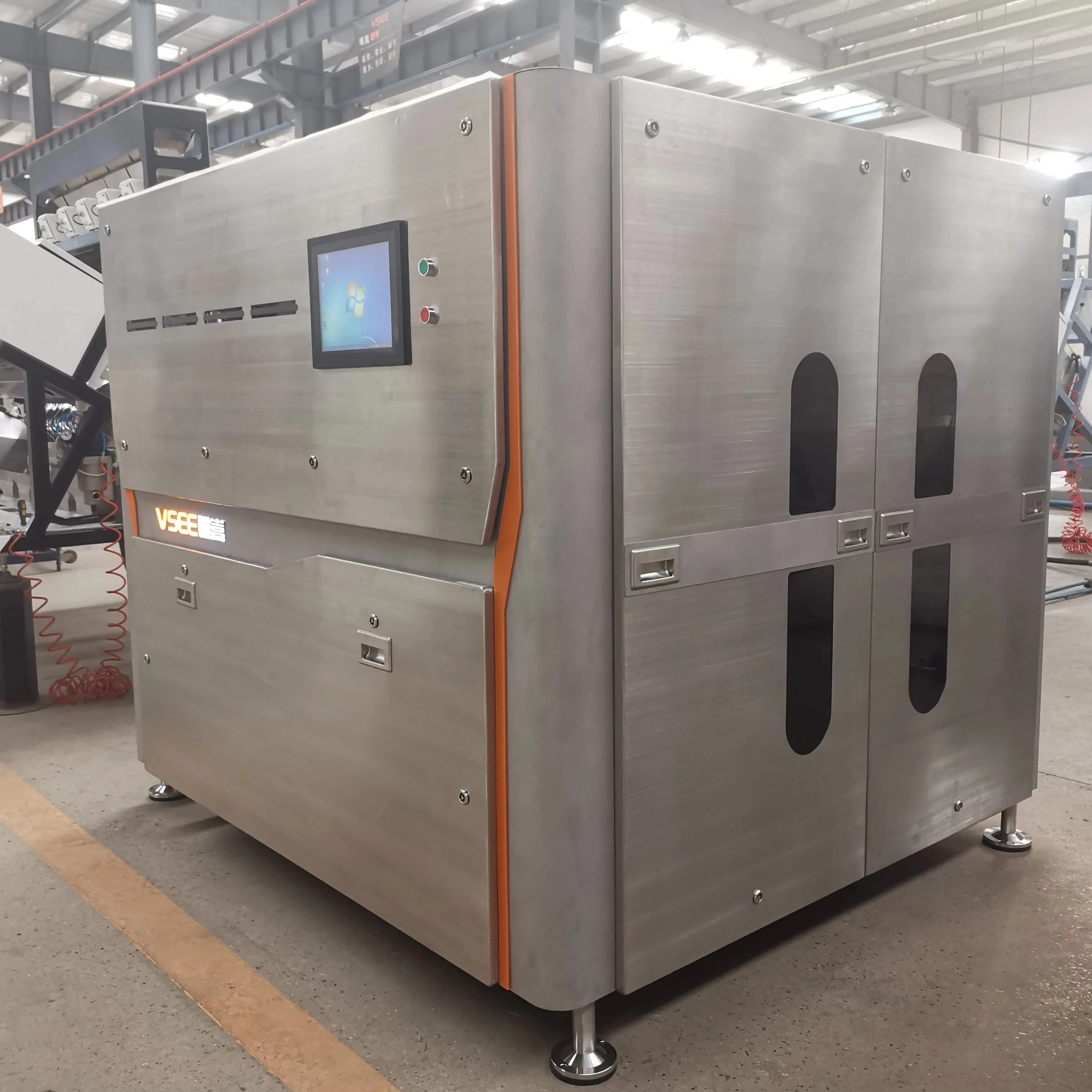 Меньшая стеклянная Отдельная машина перед расплавом стекла Сортировочное оборудование для изготовления бутылок завод