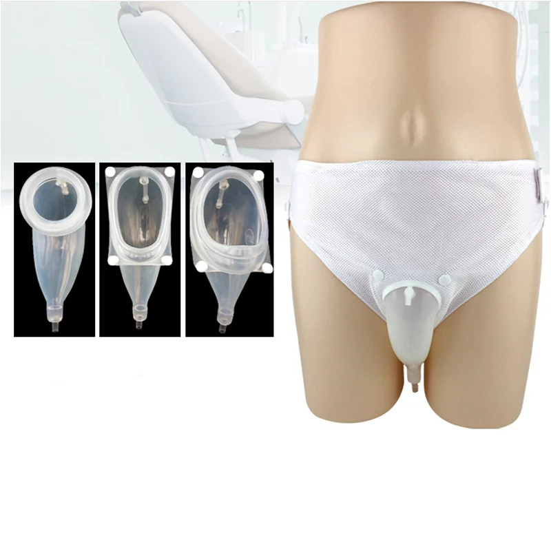Silicone external dispoz-a-bag urine collection system
