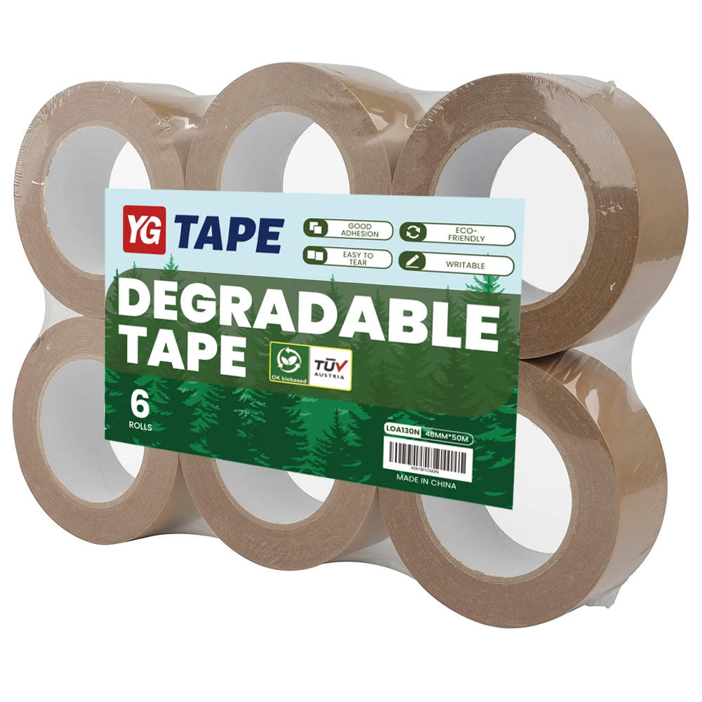 Uncoated Kraft Paper Tape Biodegradable Kraft Paper Tape Adhesive Personalized Kraft Paper Packing Tape