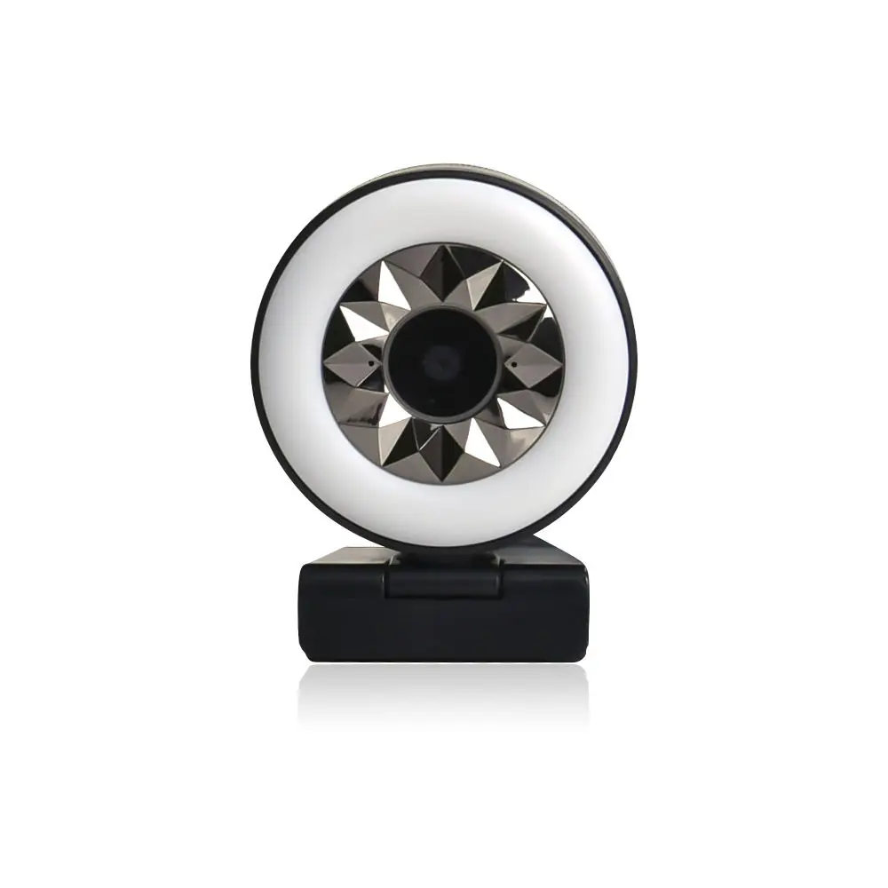 Metal shell drive less online conference auto focus Full HD 1080P 2K USB 3.0 webcam with LED light
