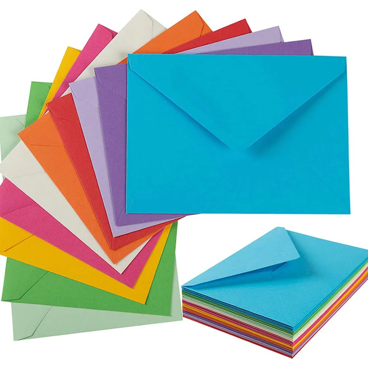 Custom Rainbow Paper Envelope Colored Plain Paper Envelope Business Office Invoice Paper Envelope Wholesale