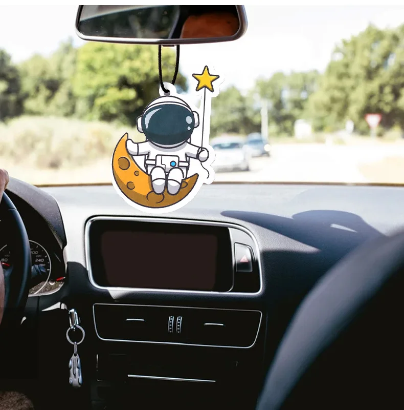 Personalized Design Customized Logo Scent Aromatherapy Air Cleaner Refresh Paper Fragrance Hanging Pendant Car Air Freshener