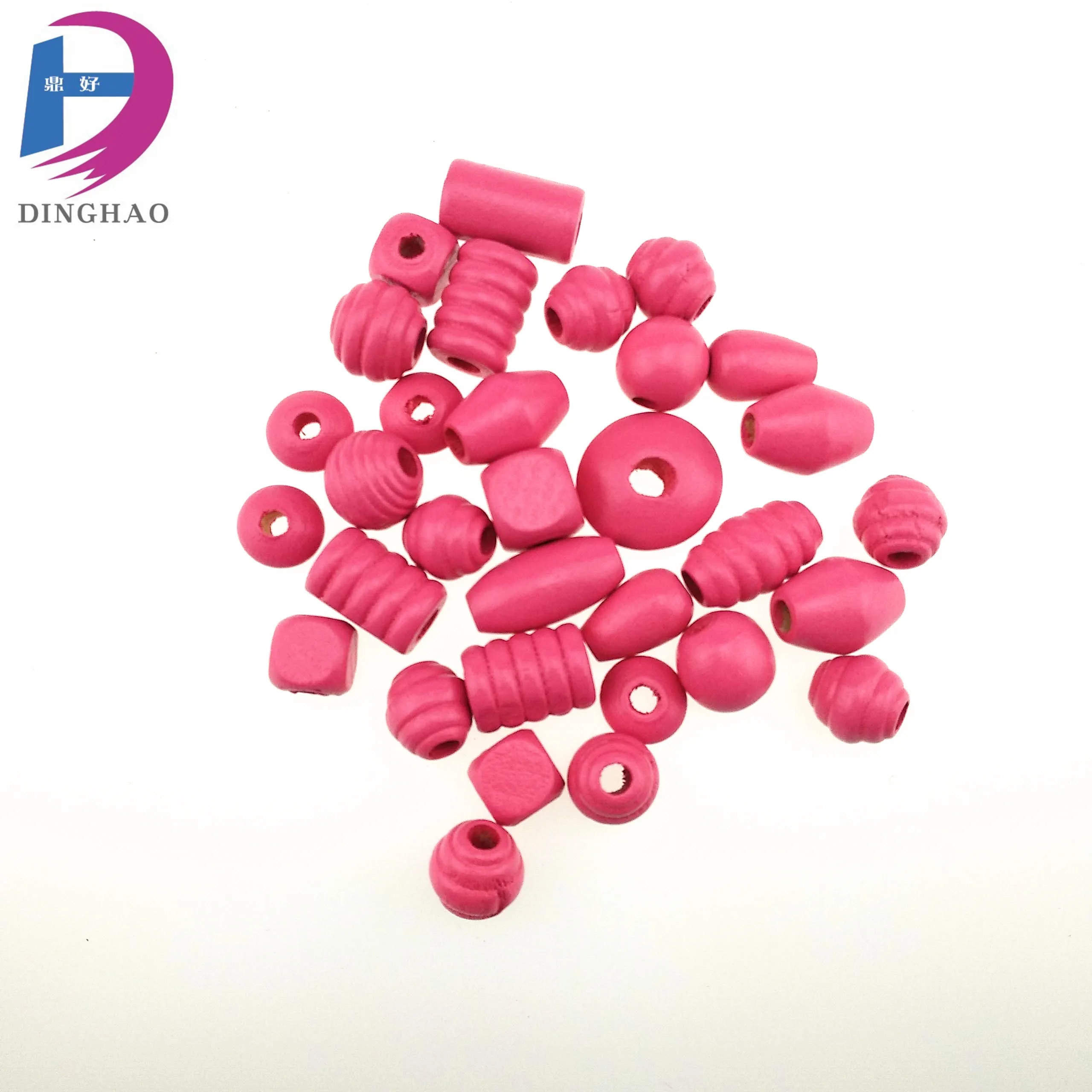 Handiwork String Beads Mix Shape&Mix- Colorful  Wood Beads High Quality