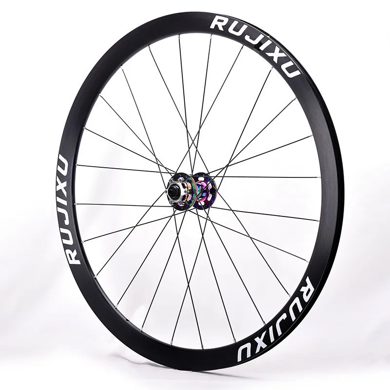 700C RUJIXU frame height 38mm aluminum alloy 5 bearing melon car disc brake wheel group six jaw wheel