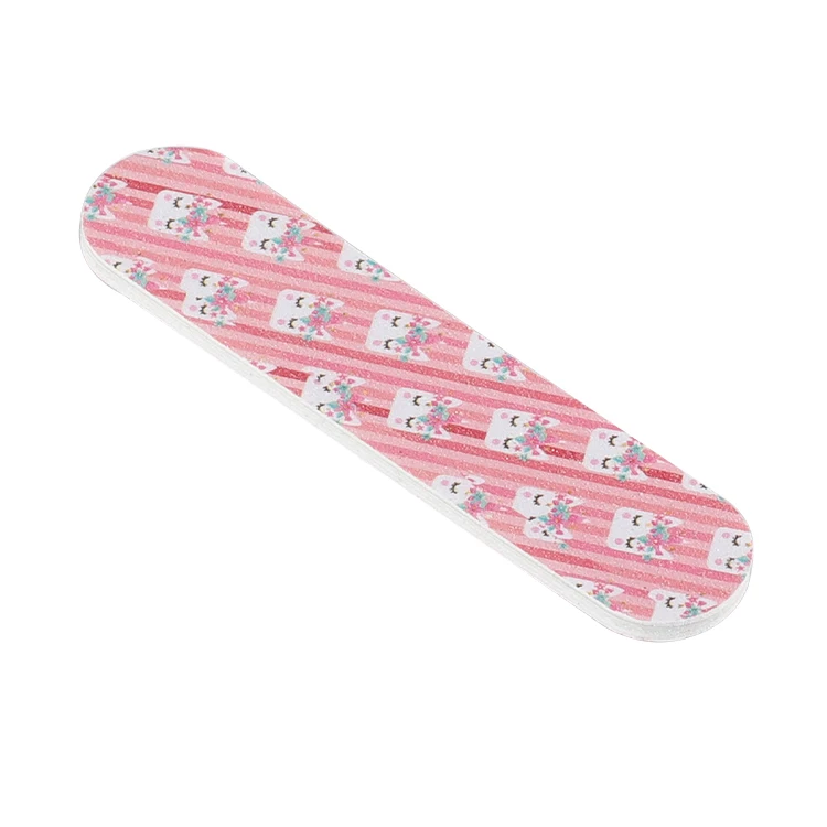 Different Type Custom Printing Disposable 100/150 100/180 Grit Emery Board Nail File Manicure
