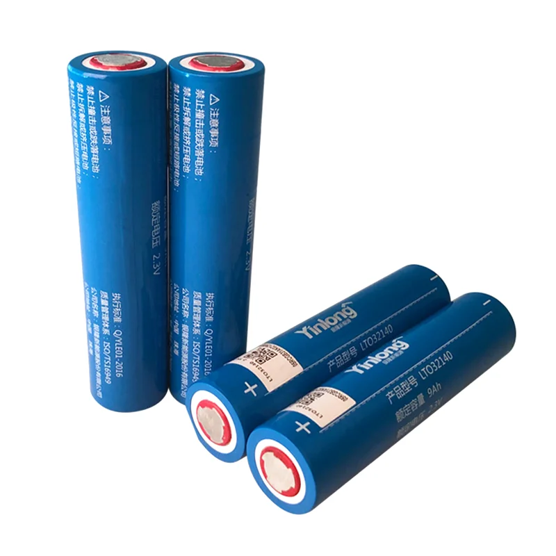 2.3v 9Ah Yinlong LTO32140 2.3V 9Ah B Grade Cylindrical Lithium Titanate LTO Battery Cell