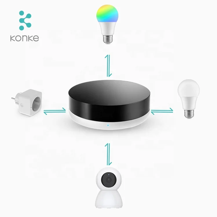 Konke wifi wireless zigbee 3.0 home security alarm system