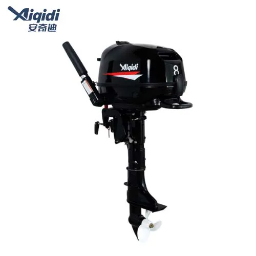 AIQIDI Portable Outboard Motor 4-Stroke 8HP Long/Short Shaft Boat Engine with Tiller Control