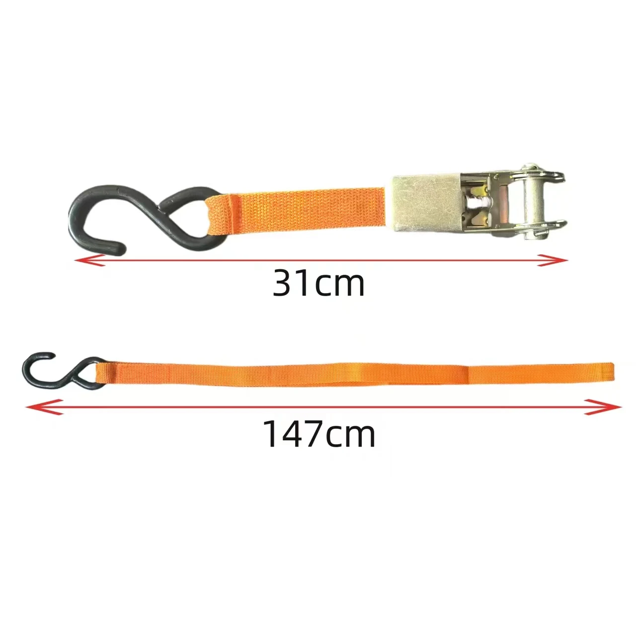 Cam buckle Strap Packing Straps S hook Cam buckles straps cargo control Ratchet Tie Downs with S Hooks For Cargo control