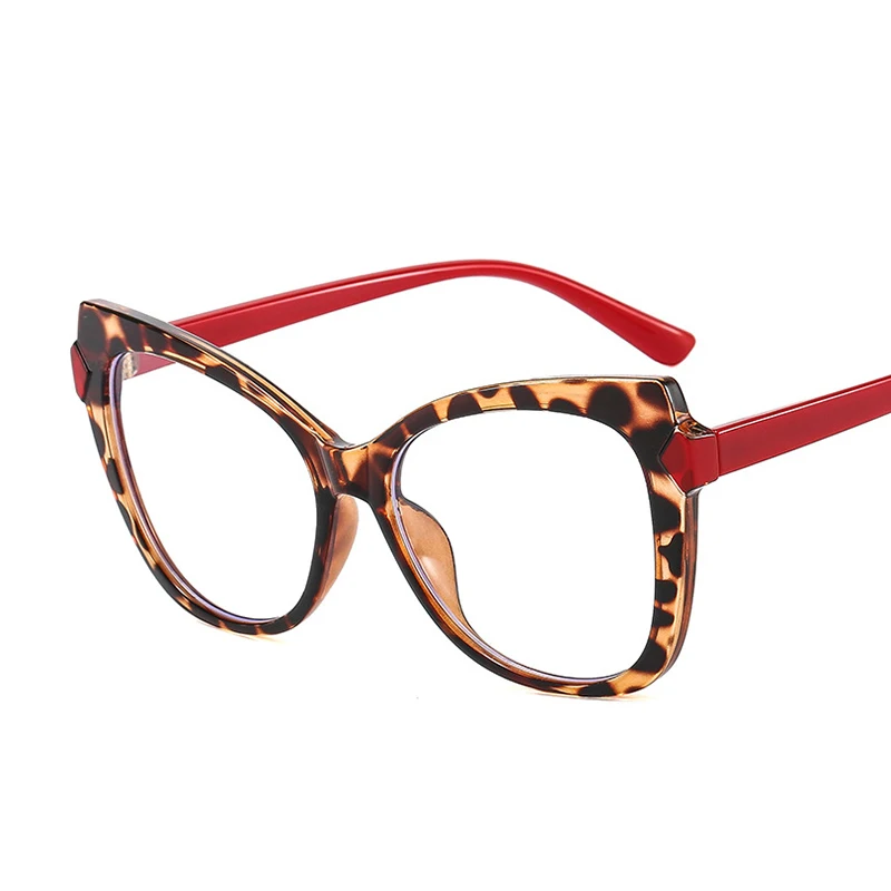 Fashion TR90 women anti blue light computer glasses cat eye oversized blue light blocking glasses 2022