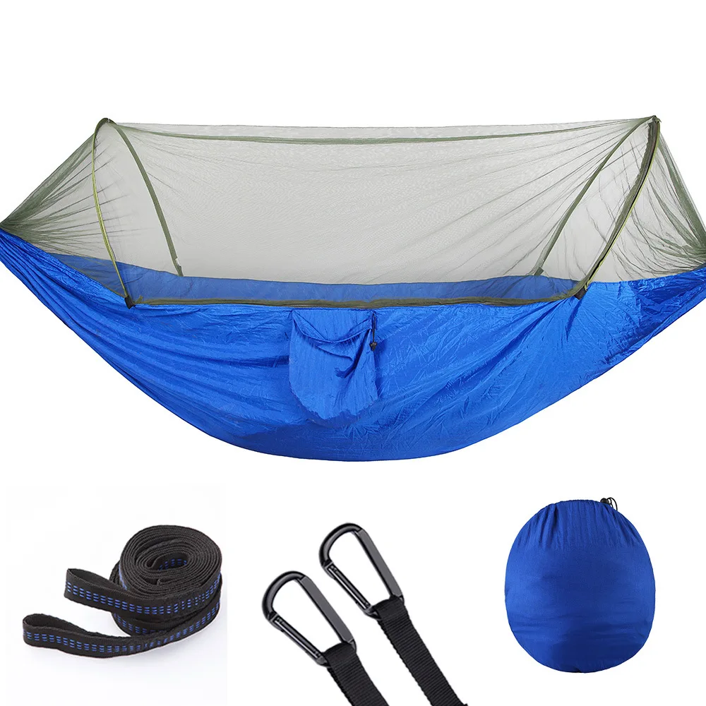 Single & Double Hammock Lightweight Portable Parachute Nylon 1/2 Person Hammock for Camping