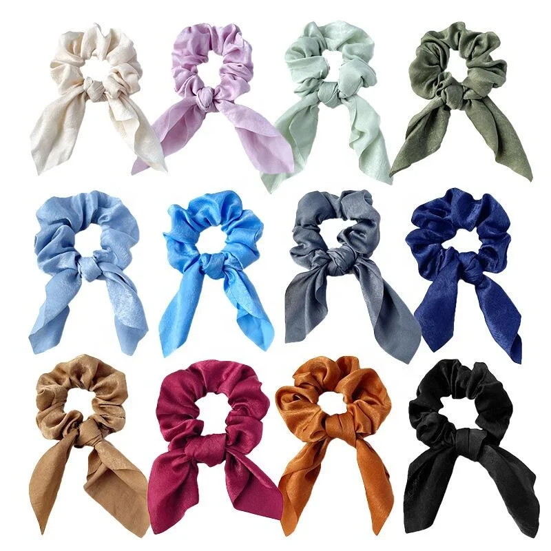 Satin bow, large intestine hair loop, rabbit ear tie, headband, floral hair strap, rubber band hair accessory