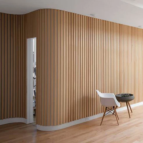 Indoor Wall Decoration: Elegant Wooden Panel Wall for Modern Interiors