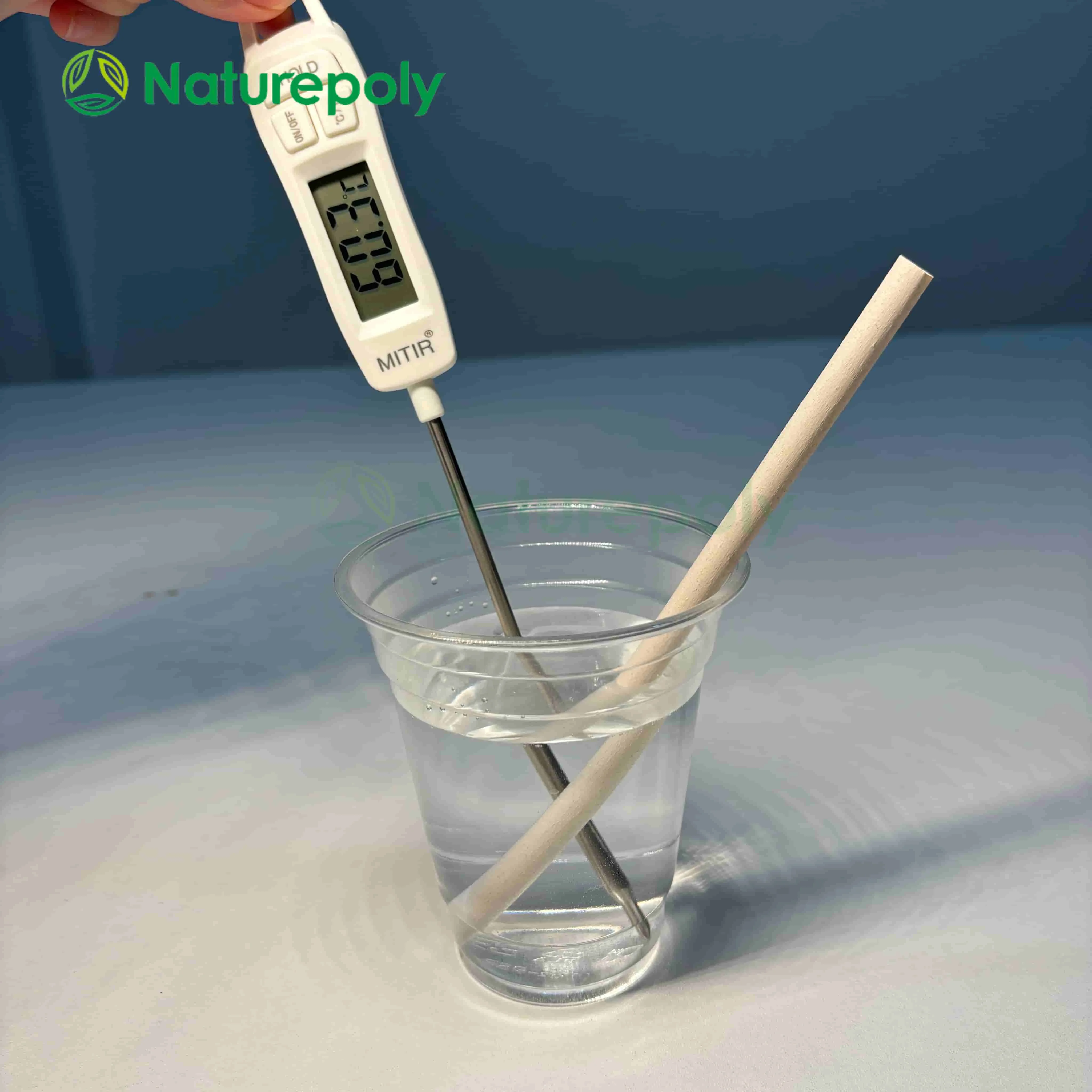 Naturepoly 6mm 8mm 12mm Wholesale Eco-friendly Compostable Juice Tea Cold Drink Nature Bamboo Fiber Drinking Straw Biodegradable