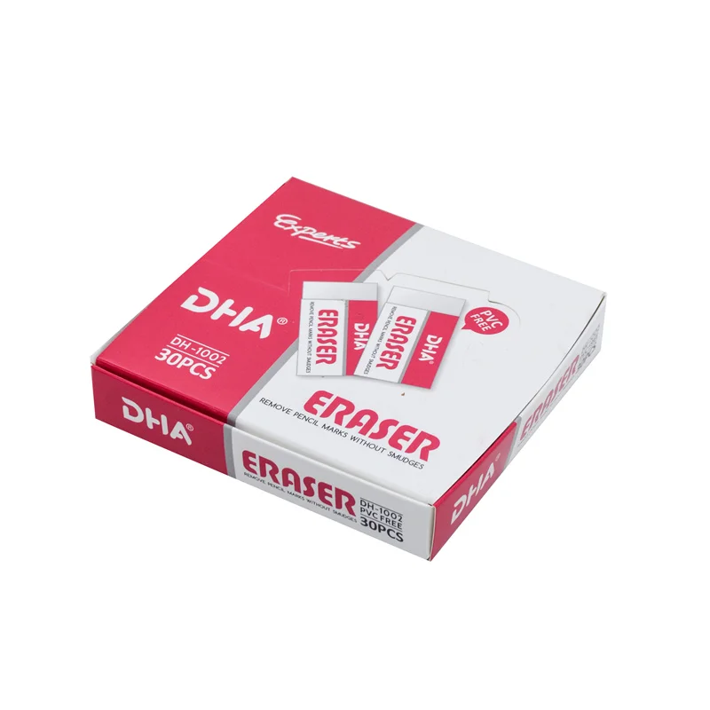 Factory Price School Eraser Set Customized Pencil Rubber TPR Art Corrector 4B Pencil Erasers For Students