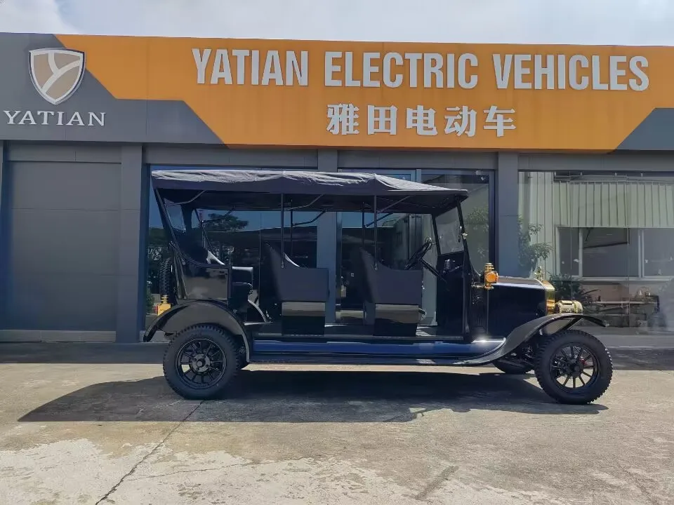 CE approved 8seat battery powered electric vintage golf cart