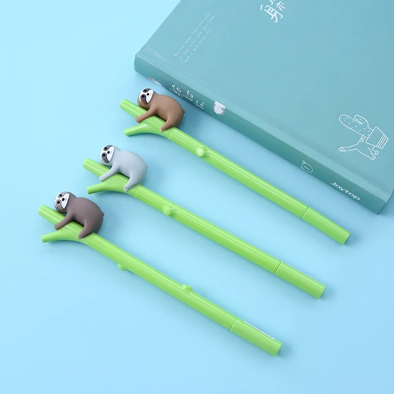 2024 Hot Sale Latest 0.5mm Anime Character Cartoon Sloth Gel Pen Cute Kawaii Stationery Korean Style Back to School Supplies