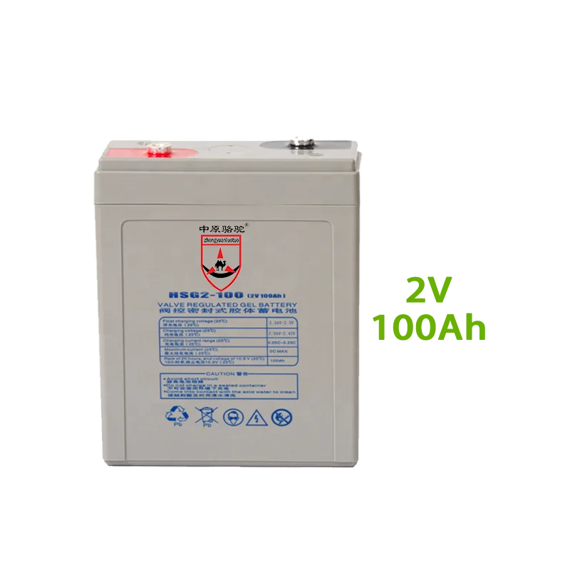 TOP SALE Deep Cycle Solar Gel Battery Agm 2V 100AH Lead Acid Battery Manufacturing Plant energy Storage Battery